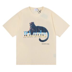 rhude black panther t shirt multi