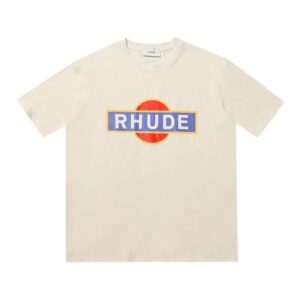 rhude panther print tee multicolor