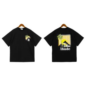 rhude sunset palm racing tee multicolor