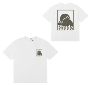rhude sunset print t shirt multicolor