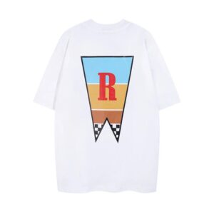 rhude graphic oversized t shirt multi