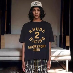 rhude motorsport club t shirt black