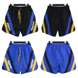 rhude striped quick dry shorts multicolor