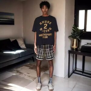 rhude motorsport club t shirt black