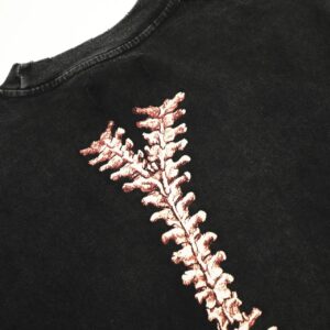 represent skeleton washed tee black