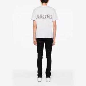amiri t shirt with logo print black