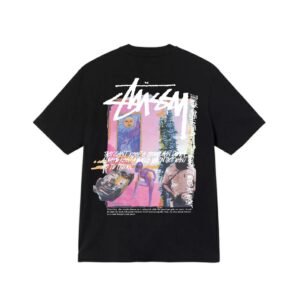 stussy heart print t shirt multi