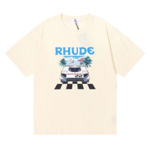 rhude racing logo t shirt multi