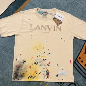 lanvin x gallery dept paint splatter tee beige