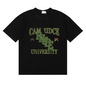 rhude geometric logo t shirt black