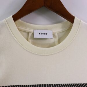 rhude slogan print t shirt multicolor