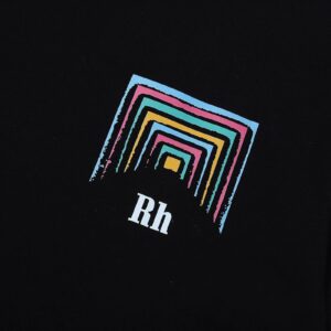 rhude rainbow t shirt multicolor