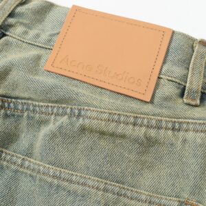 acne studios vintage wide leg jeans grey