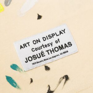 lanvin x gallery dept paint splatter tee beige