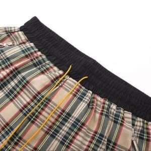 rhude plaid mesh shorts multicolor