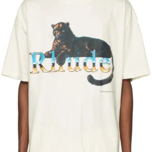 rhude black panther t shirt multi