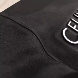 black embossed celine sweatshirt