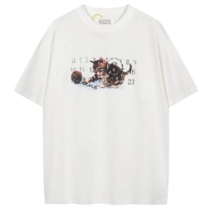 maison margiela cotton tee multicolor
