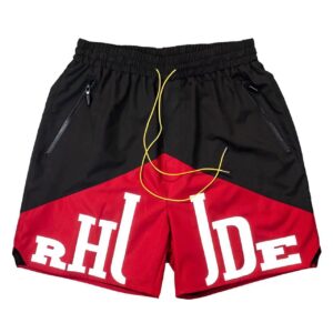 rhude color block shorts multi