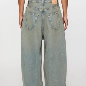 acne studios vintage wide leg jeans grey