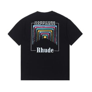 rhude rainbow t shirt multicolor