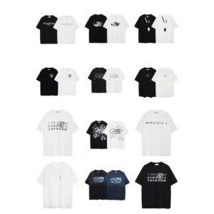 maison margiela cotton tee multicolor