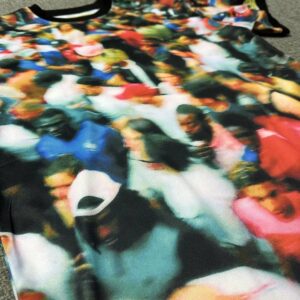 corteiz crowd print t shirt multi