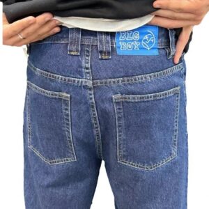 bigboy embroidered baggy jeans multicolor