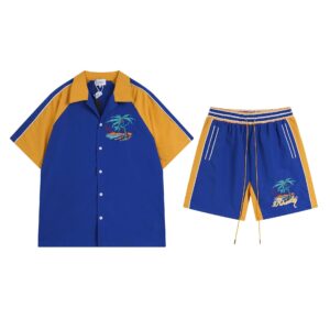 rhude palm tree embroidery set multicolor