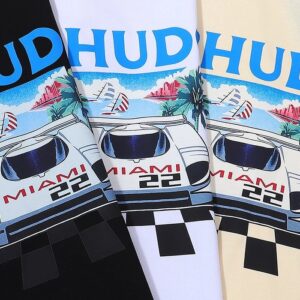 rhude racing logo t shirt multi