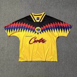 corteiz retro soccer jersey multi