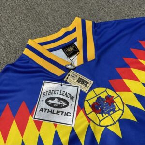 corteiz retro soccer jersey multi