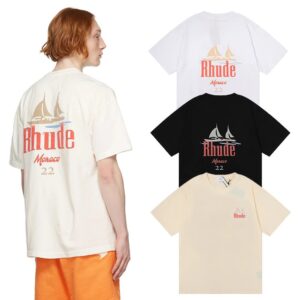 rhude sail print tee multi