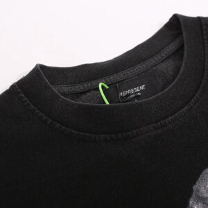 represent washed band t shirt black