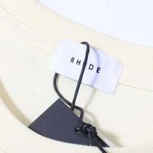 rhude card print tee white