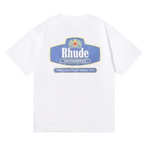 rhude motorsport badge t shirt multicolor
