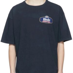 rhude motorsport badge t shirt multicolor