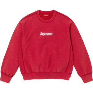 supreme satin hooded sweatshirt white red