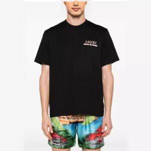 amiri letter printed t shirt