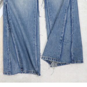 mm6 flared jeans blue