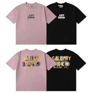 gallery dept gold print t shirt pink