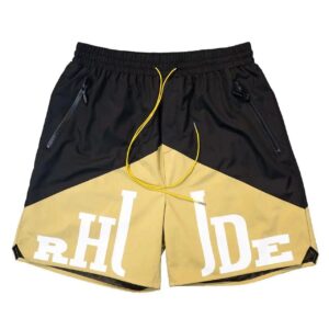 rhude color block shorts multi