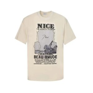 rhude graphic print t shirt multicolor