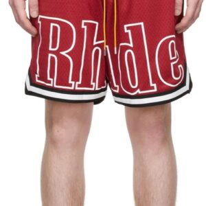 rhude colorblock mesh shorts multicolor