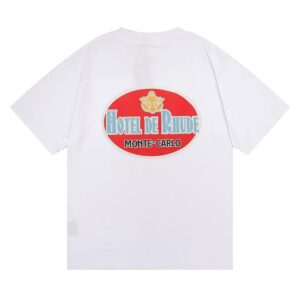 rhude logo tee multicolor