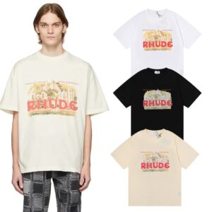 rhude castle print tee multi