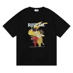 rhude t shirt abstract graphic multi