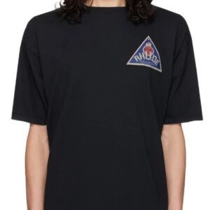 rhude graphic tee black
