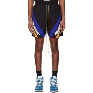 rhude striped quick dry shorts multicolor