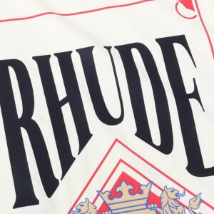 rhude card print tee white